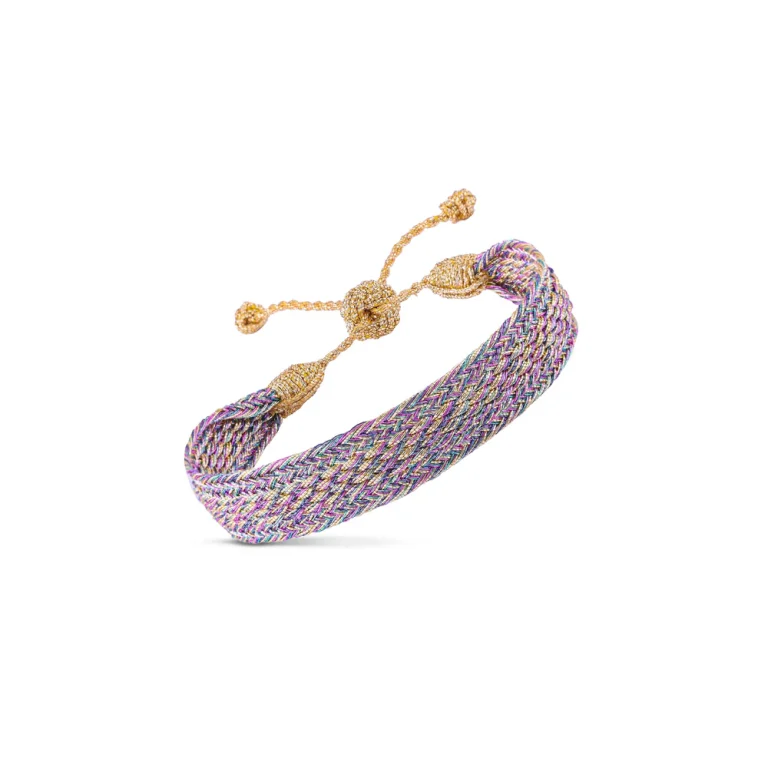 Bracelet Izy N°1 in Gold Plum 1 0D7A0310 0D7A0311