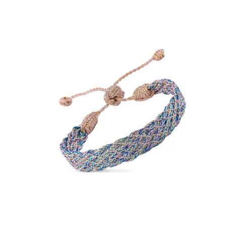 Bracelet Lines N°1 in Rose Gold Majorelle