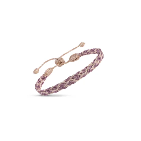 Bracelet Zyn N°2 in Rose Gold Mauve