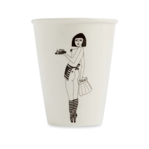 Tasse en Porcelaine Pin-Up par Helen B 