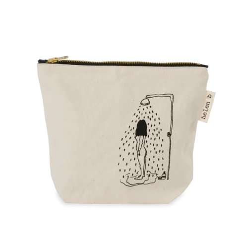 Petite Trousse de Toilette avec Illustration fille sous la douche
