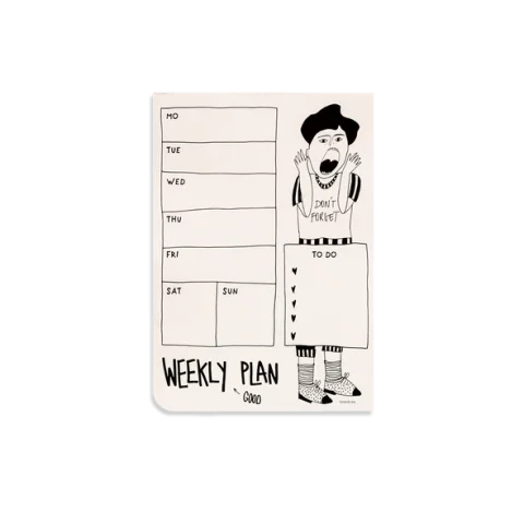 Weekly Planner avec Illustration don’t forget par Helen B