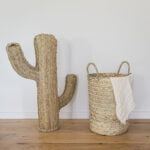 Panier haut en palme 2 anses 2 tailles