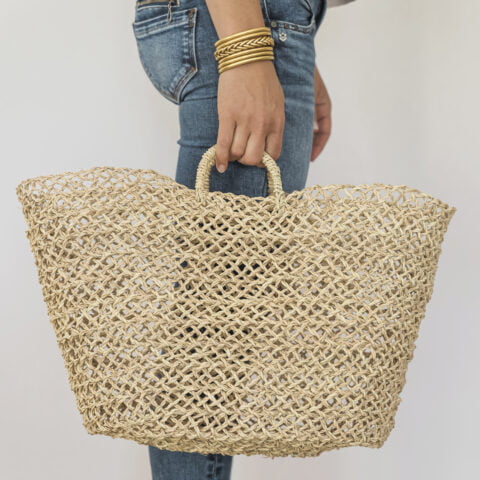 cabas tout ajouré en crochet