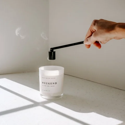 Éteignoir de Bougie Noir