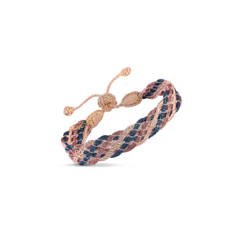 Bracelet Lines N°2 in Peach Terracotta