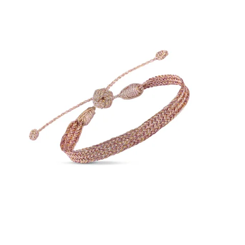 Bracelet Ania Num 1 rose gold Amber mahogany