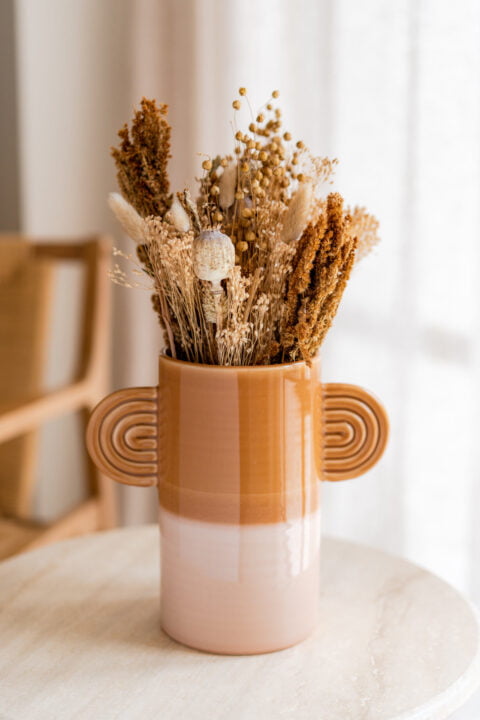 vase oreillettes bicolore