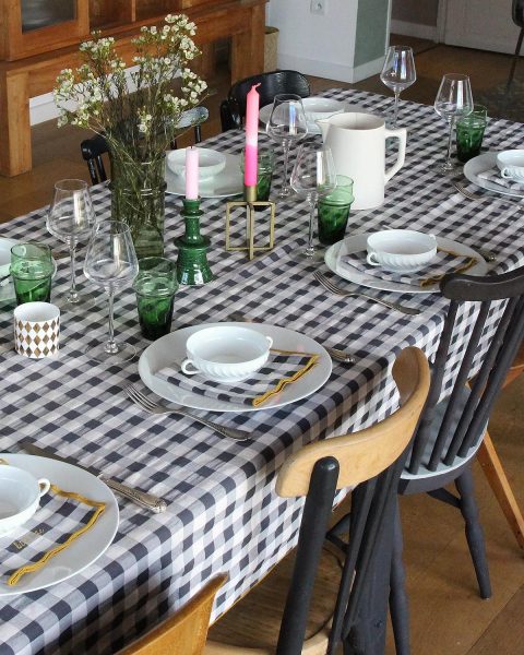 Nappe à Carreaux Vichy Réglisse – Barnabé aime le café