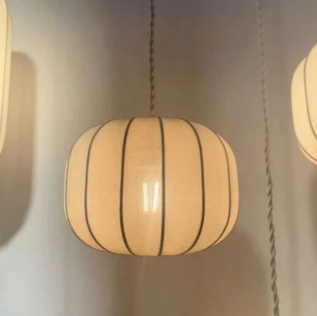 Abat-jour en voile naturel beige