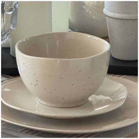 Bol en grès moucheté 