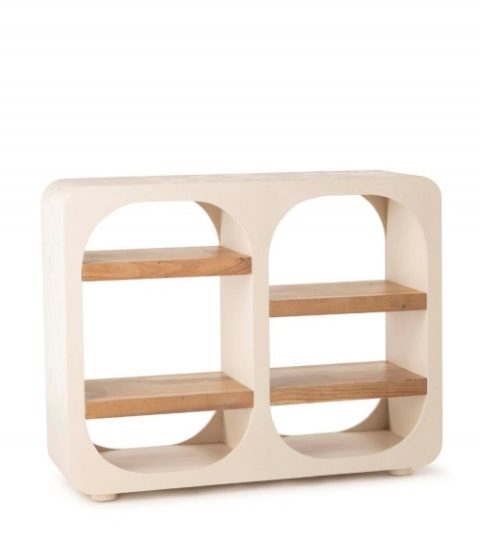 Étagère Blanche et Bois scandinave