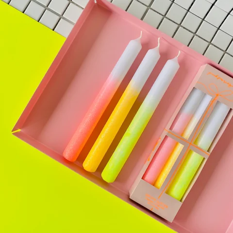 Trio de bougies Glitter Sparkling party