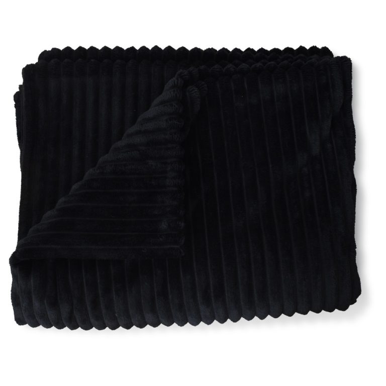 Plaid Noir tout Doux de 130X170 cm 1 image 1024 8