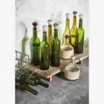 Bouchon de bouteille en grès peint à la main