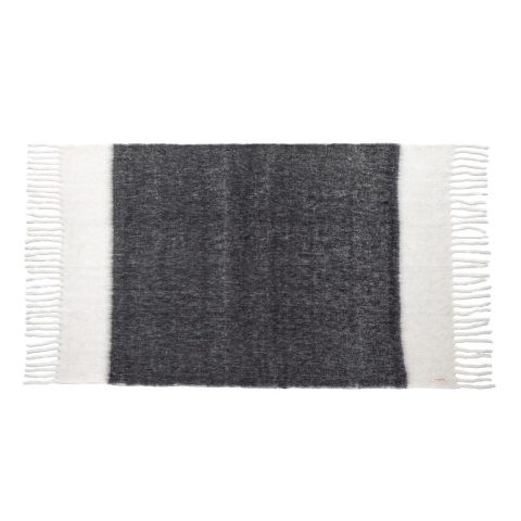 Plaid en laine bicolore noir et blanc Bed and Philosophy