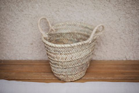 Petits paniers range tout en palme